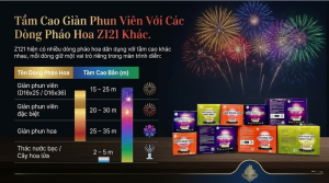 Tầm Cao Giàn Phun Viên Với Các Dòng Pháo Hoa Z121 Khác