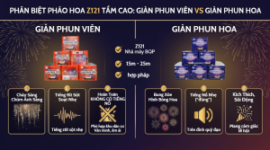 Phân Biệt Pháo Hoa Z121: Giàn Phun Viên Và Giàn Phun Hoa