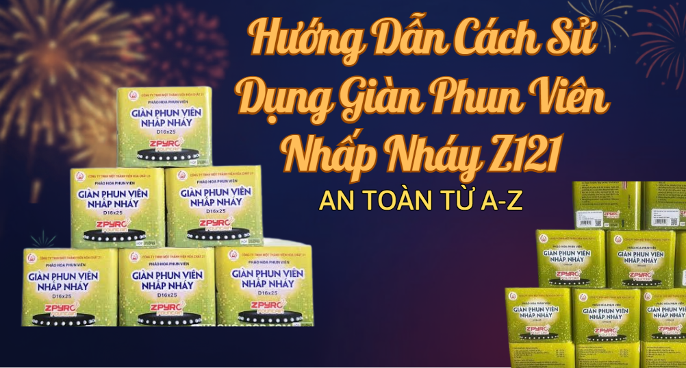Hướng dẫn cách sử dụng giàn phun viên nhấp nháy
