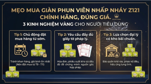 Mẹo mua giàn phun viên nhấp nháy