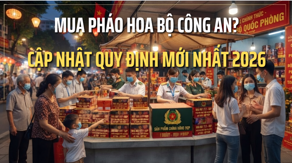 Mua pháo hoa bộ công an