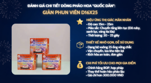 Giàn phun viên D16x25