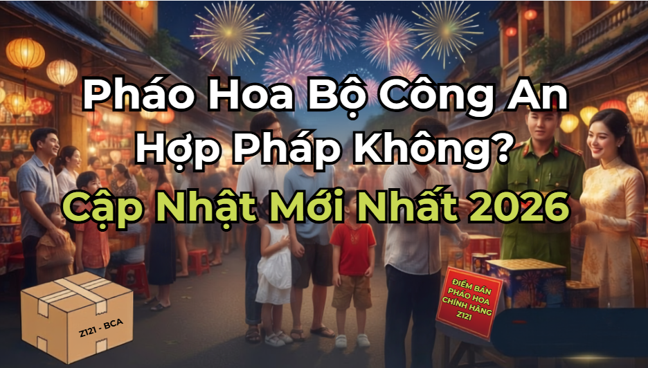 Pháo hoa bộ công an hợp pháp không