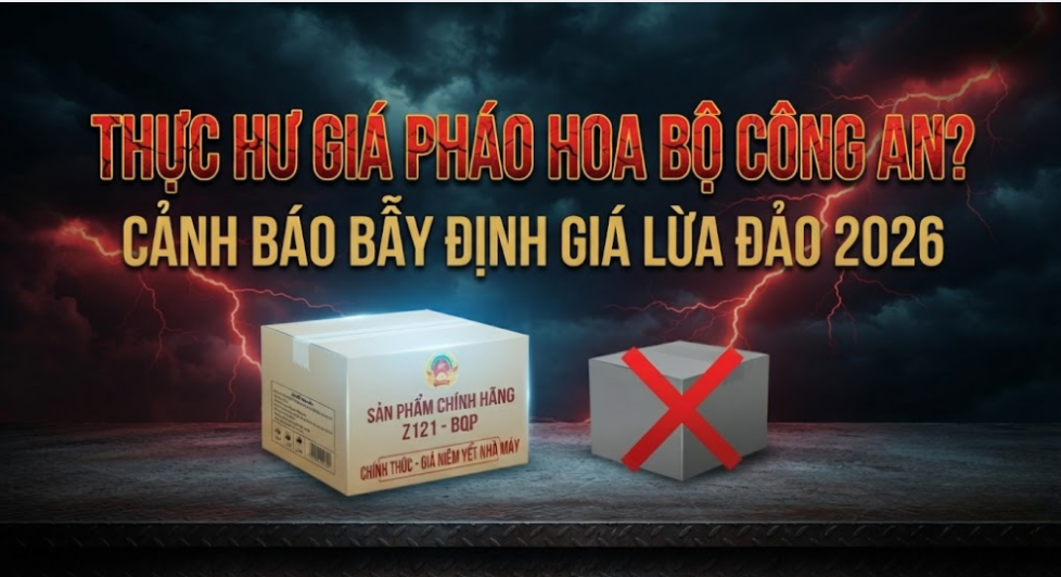 Thực hư giá pháo hoa bộ công an
