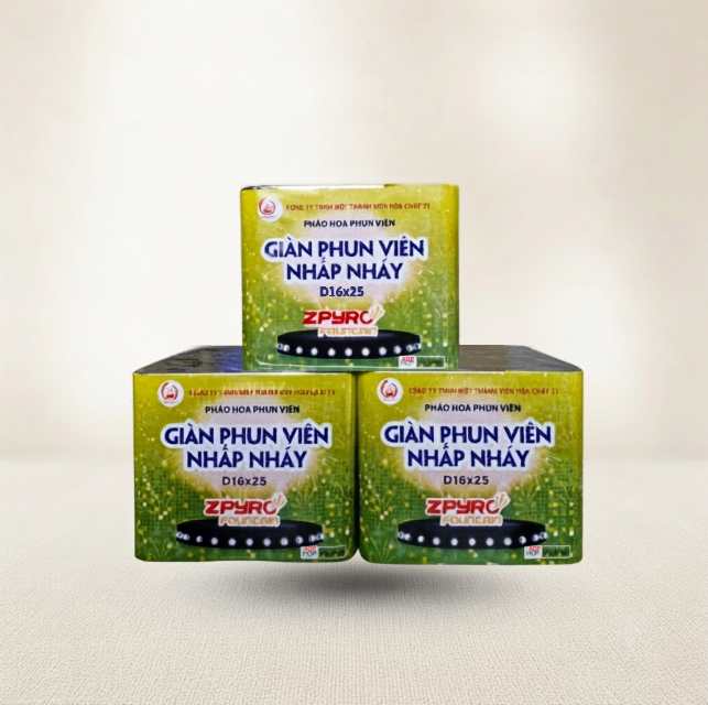 Giàn phun viên nhấp nháy
