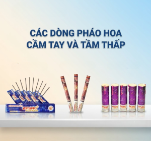 Các dòng pháo hoa cầm tay