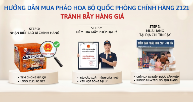 Mua pháo hoa Bộ Quốc Phòng