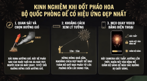 Kinh nghiệm khi pháo hoa bộ quốc phòng