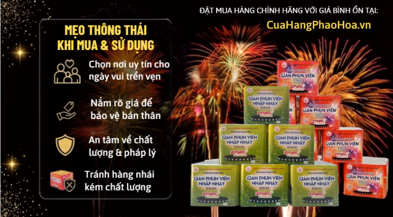 Mẹo mua & sử dụng pháo hoa