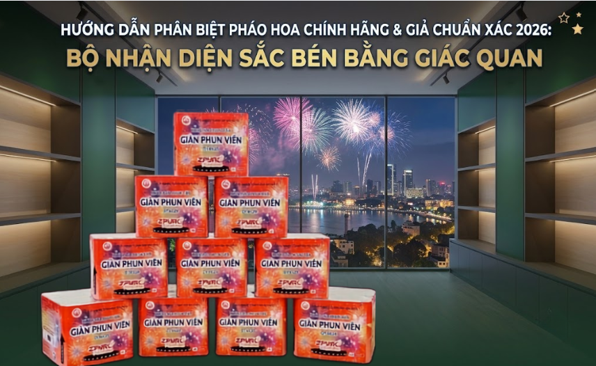 Hướng Dẫn Phân Biệt Pháo Hoa Chính Hãng Giả Chuẩn Xác 2026: Bộ Nhận Diện Sắc Bén Bằng Giác Quan