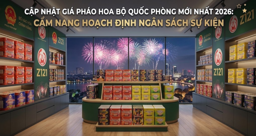 Cập Nhật Giá Pháo Hoa Bộ Quốc Phòng Mới Nhất 2026: Cẩm Nang Hoạch Định Ngân Sách Sự Kiện