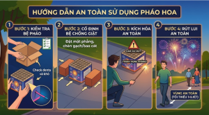 Pháo hoa an toàn cho trẻ em