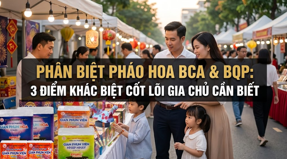 Phân Biệt Pháo Hoa BCA BQP: 3 Điểm Khác Biệt Cốt Lõi Gia Chủ Cần Biết