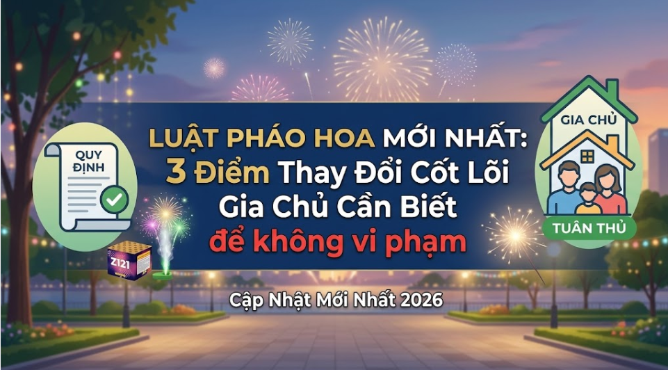 Luật Pháo Hoa Mới Nhất: 3 Điểm Thay Đổi Cốt Lõi Gia Chủ Cần Biết Để Không Vi Phạm