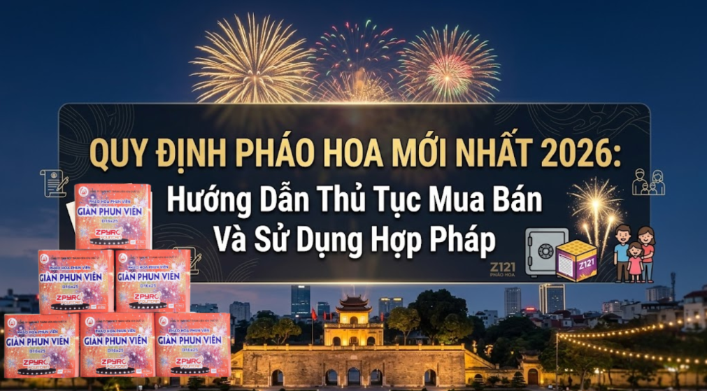 Quy định pháo hoa mới nhất
