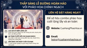 Thắp sáng lễ đường hoàn hảo với pháo hoa chính ngạch
