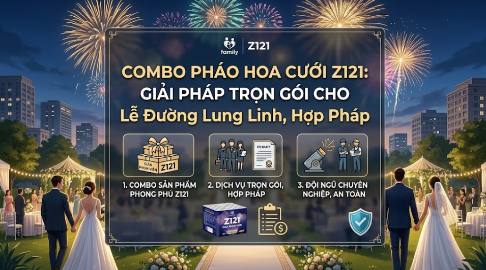 Combo pháo hoa cưới Z121