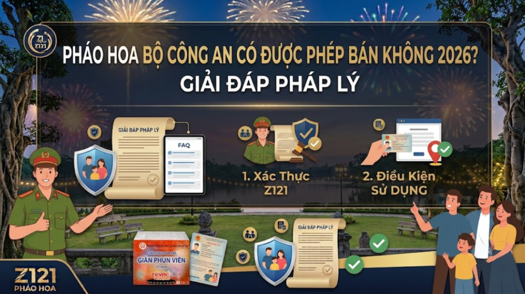 Pháo hoa bộ công an có được phép bán không 2026